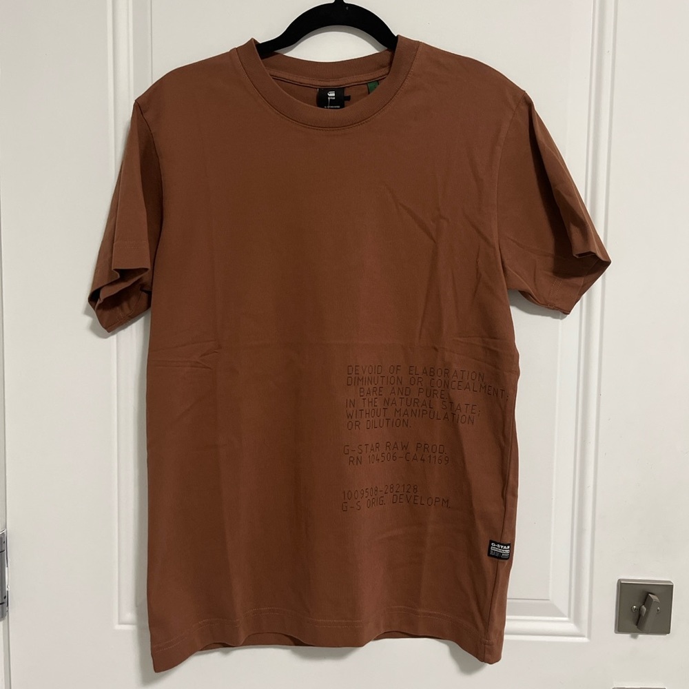 NWT - G-Star Raw Short Sleeve T Shirt - Men Size S / Women Size M